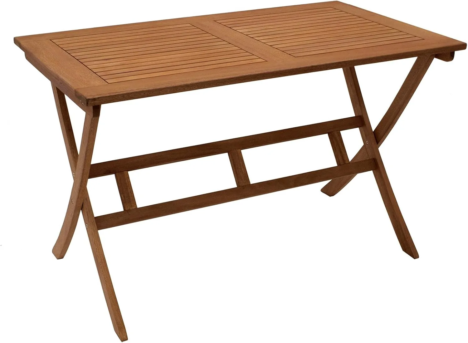 DEGAMO Gartentisch Klapptisch Bonita 70x120cm, Eukalyptus Holz braun geölt, FSC®-Zertifiziert, klappbar, Outdoor