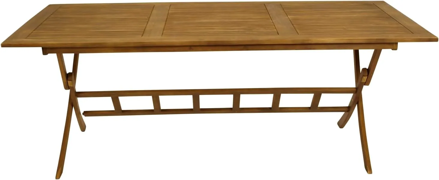 DEGAMO Gartentisch Klapptisch PARAIBA 200x100cm, Akazie braun geölt, FSC®-Zertifiziert, klappbar, Outdoor — Ansicht 4