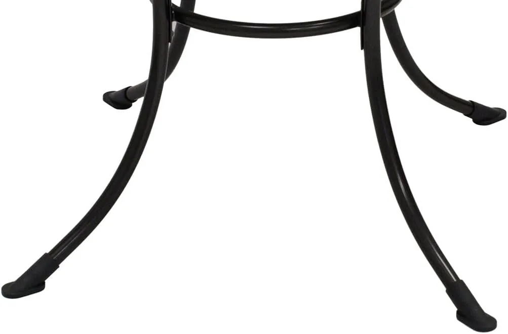 DEGAMO Gartentisch Streckmetall-Tisch RIVO 110cm rund, Stahl und Streckmetall, Farbe eisengrau, wetterfest, Outdoor — Ansicht 4
