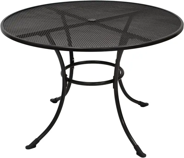 Gartentisch Streckmetall-Tisch RIVO 110cm rund, Stahl und…