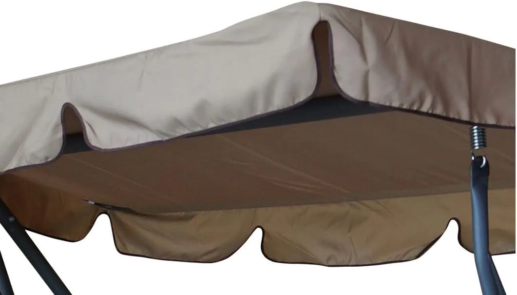DEGAMO Hollywoodschaukel Miami 4-sitzer 228cm, klappbar als Liege, grau/Creme — Ansicht 5