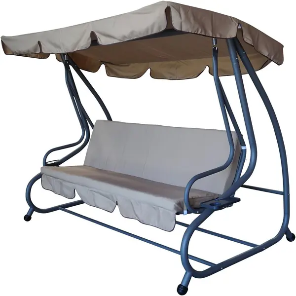 Hollywoodschaukel Miami 4-sitzer 228cm, klappbar als…
