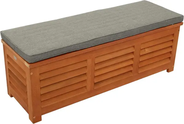 Kissenbox Kissentruhe mit Deckel 128 x 42 x 43,5 cm…