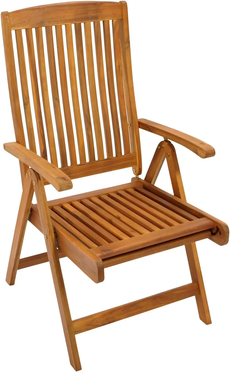 DEGAMO Klappessel Relaxsessel Maracana mit ausziehbarem Fußteil, klappbar, verstellbar und ausziehbar Akazienholz braun geölt, Outdoor — Ansicht 6