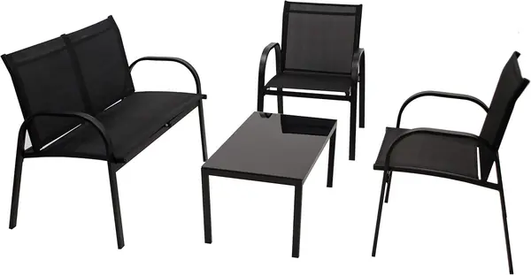 Lounge Set Arona 4-teilig (2X Loungesessel, 1x…
