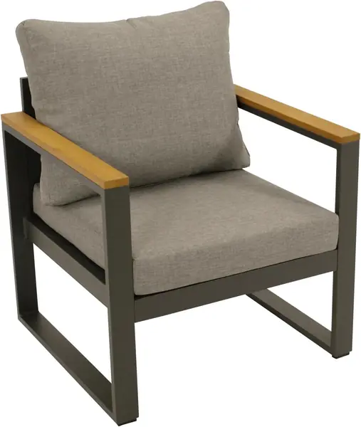 Loungesessel Sessel Kampala, Aluminium anthrazit…
