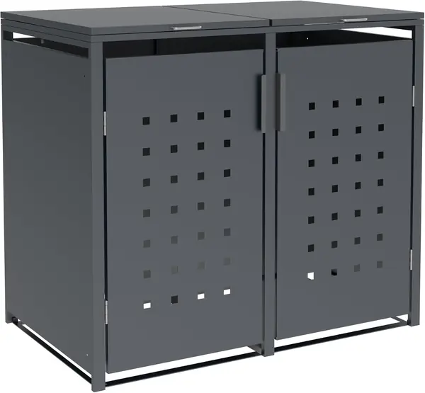 Mülltonnenbox 2-er Mülltonnenhaus Trier für 2X Tonnen 120…