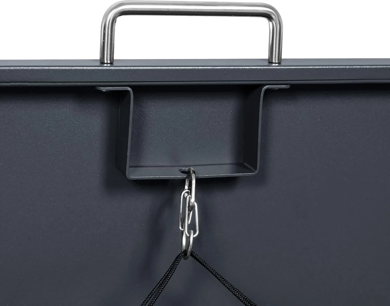 DEGAMO Mülltonnenbox 3-er Mülltonnenhaus Trier für 3X Tonnen 120 und 240 Liter, Stahl verzinkt, Farbe anthrazit — Ansicht 5