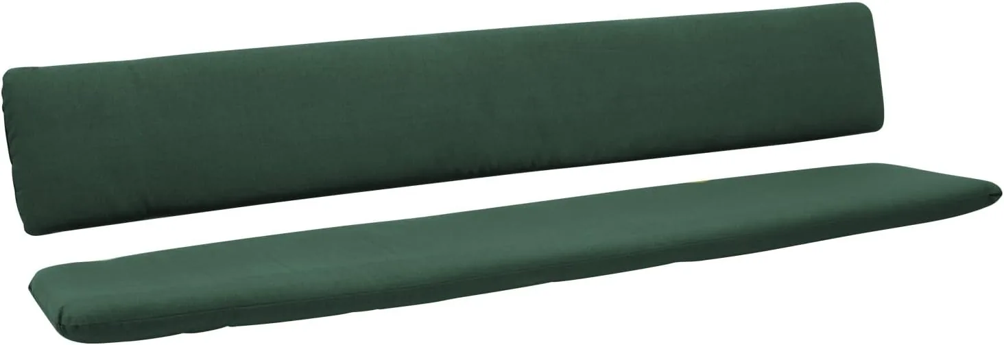 DEGAMO Polsterauflage Bankauflage Set Dallas 2-teilig für Bank 4-sitzer 195cm, Separates Rückenpolster, dunkelgrün — Ansicht 5