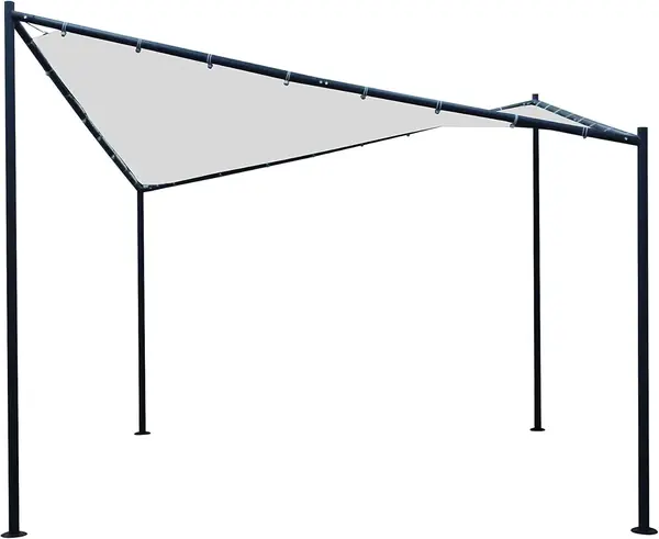 Sonnensegel Walmdach Pavillon Orlando 350x350cm, Dach…